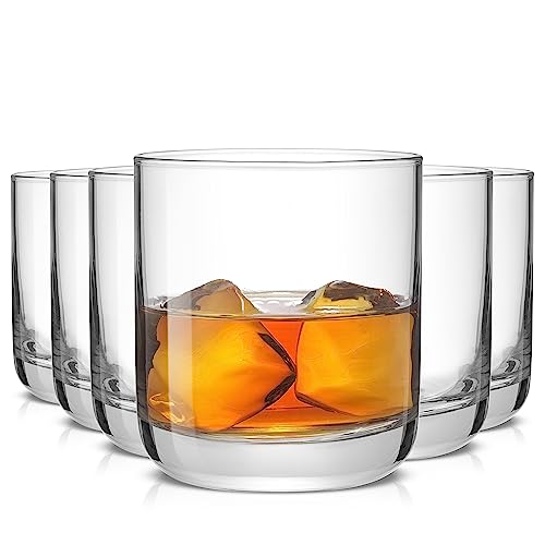 JoyJolt Faye Crystal Whiskey Glasses