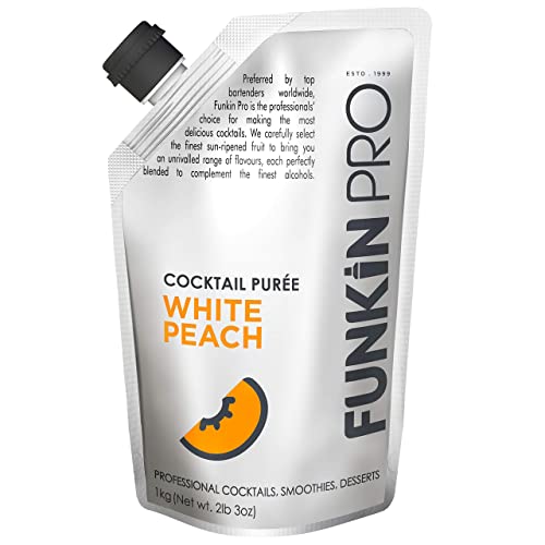 Funkin White Peach Puree | Real Fruit, Simple Ingredient, Natural Mixer