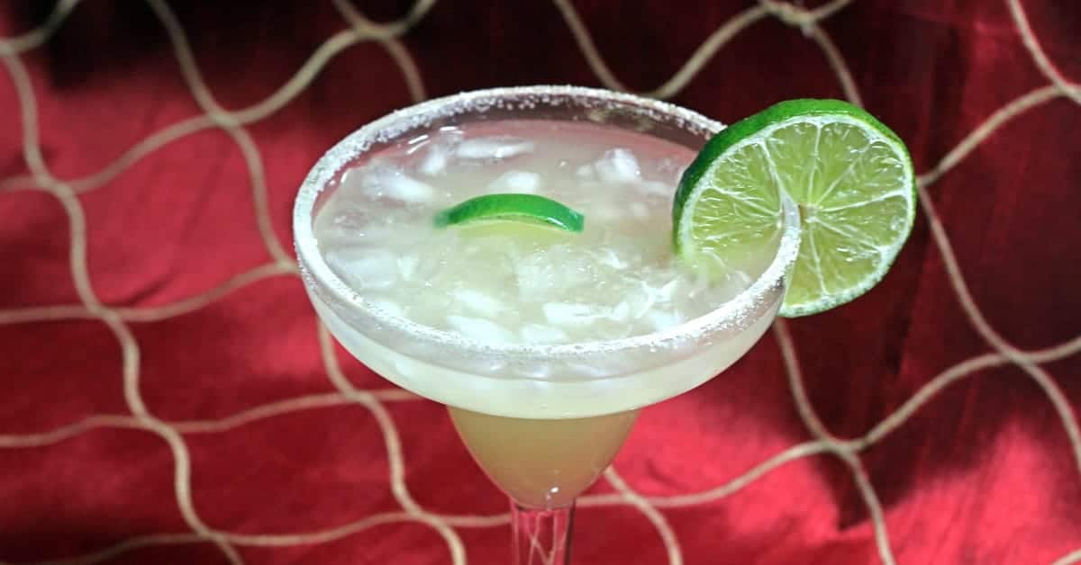 Beer Margarita with lime wheel