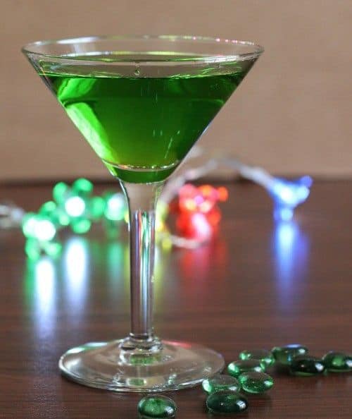 Bright green Evil Tongue drink