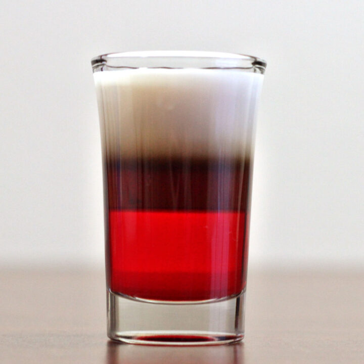 German Cherry Bomb layered shooter on bar