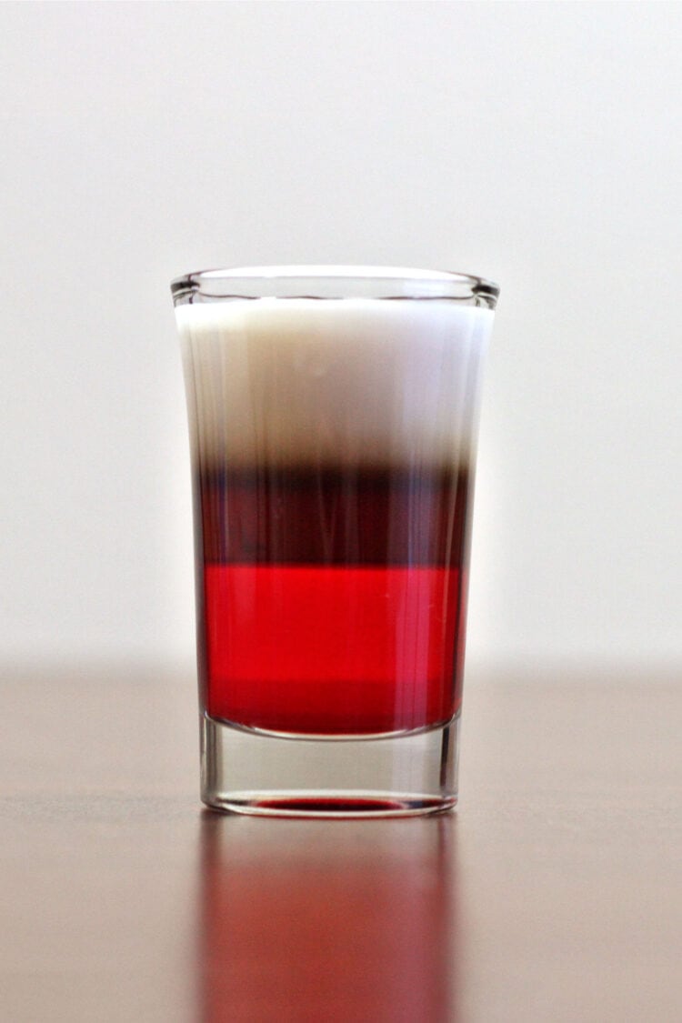 German Cherry Bomb layered shooter on bar