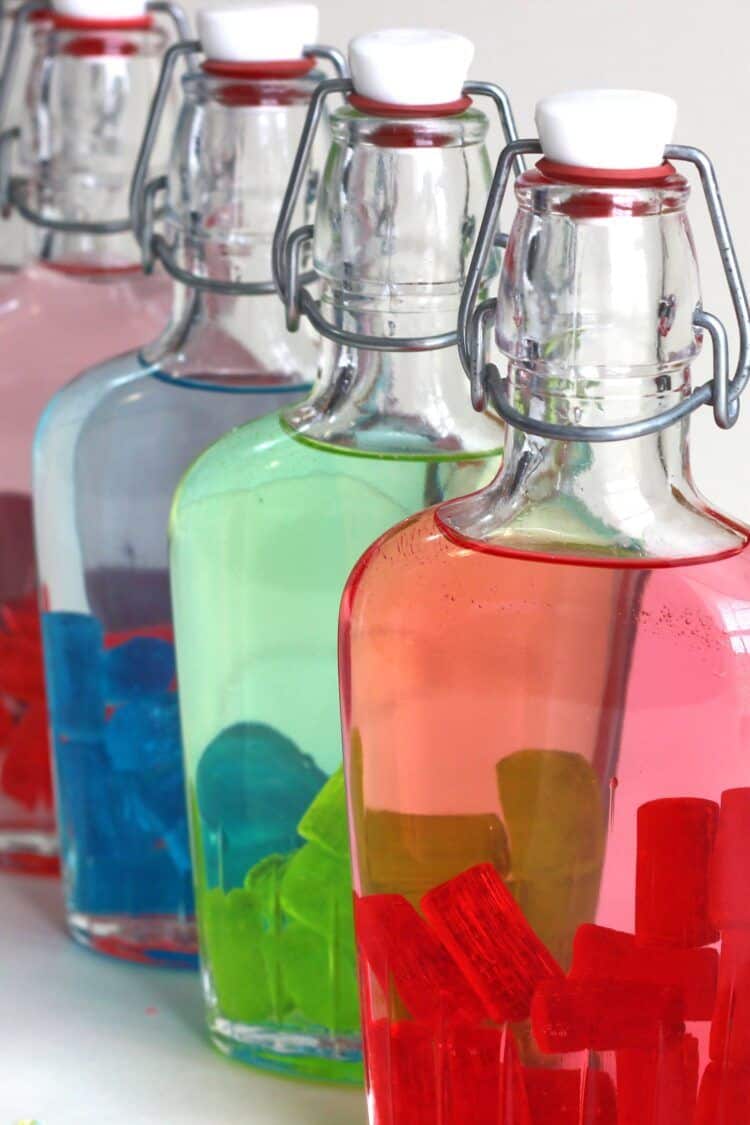 Glass bottles for infusions