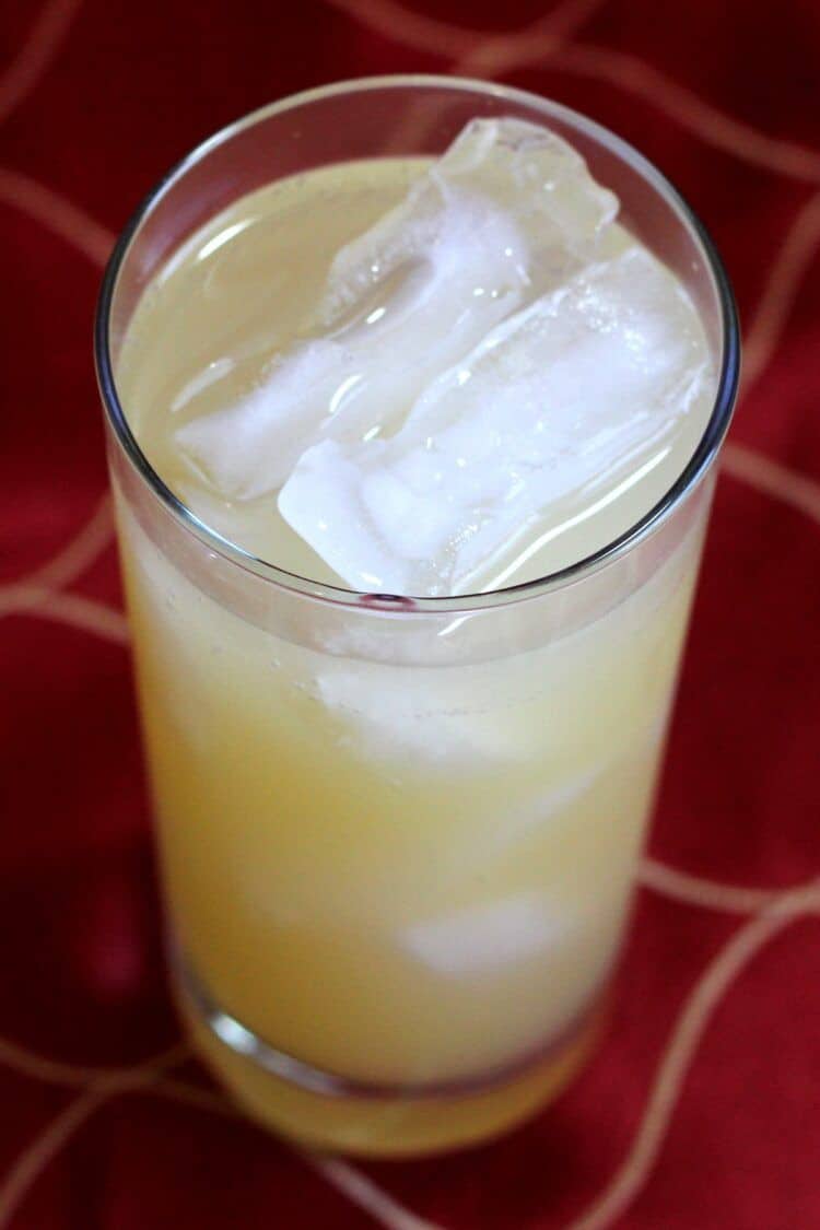 Harvey Wallbanger drink in tall glass