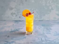 Harvey Wallbanger drink in tall glass