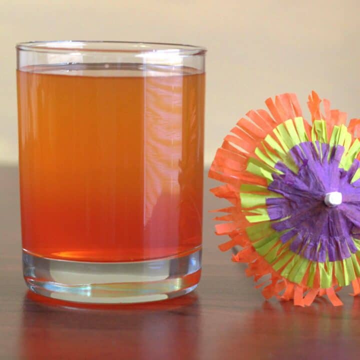 Hawaiian Redneck drink with cocktail umbrella