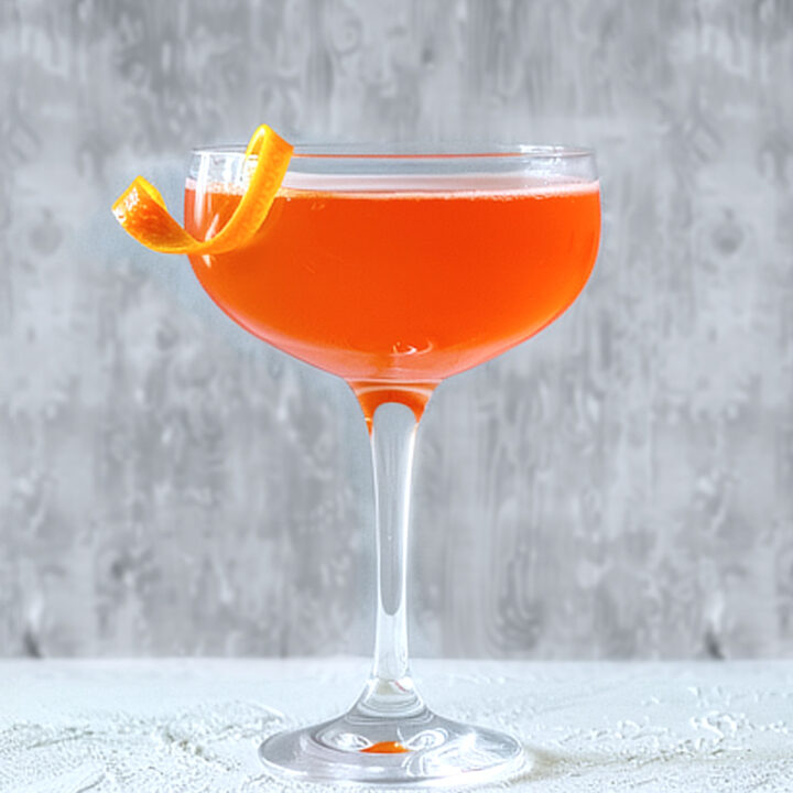 High Noon cocktail with orange twist