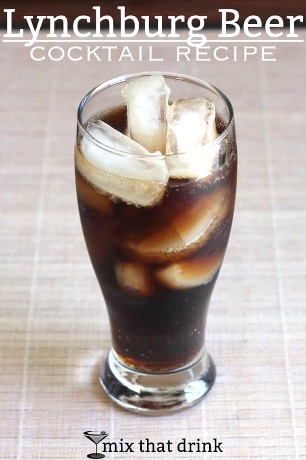 The Lynchburg Beer drink recipe blends Jack Daniels with root beer. Think of it as a Jack and Coke upgrade. #mixthatdrink #rootbeer #jackdaniels #happyhour