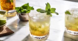 Mint Julep drink in glass