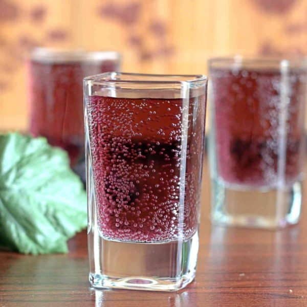 Close up view of Pamoyo cocktails on table