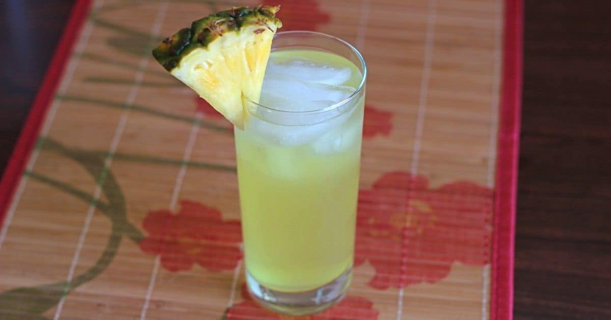 Poker Face drink with pineapple