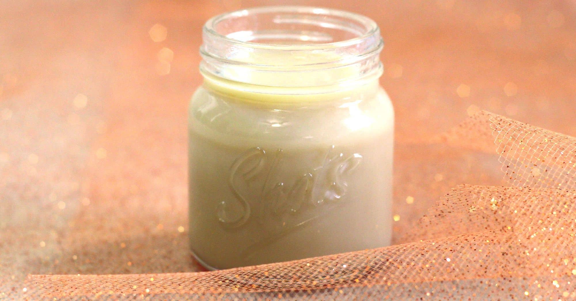 Pumpkin Pie Shot in miniature mason jar glass