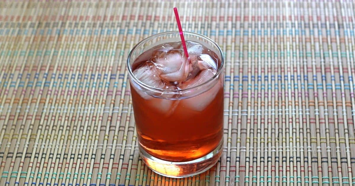 Sand Dance drink in rocks glass with ice