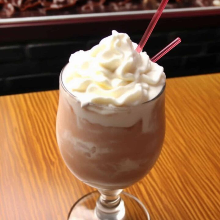 Silver Cloud drink with whipped cream