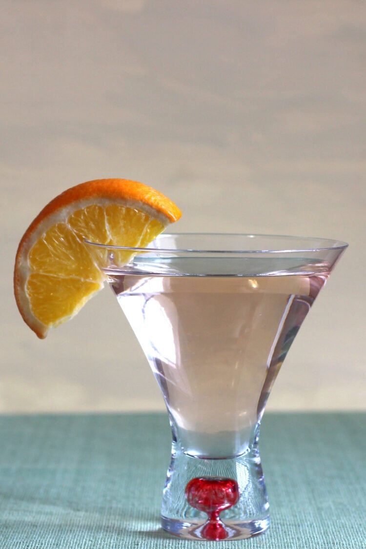 Soho Martini with orange slice