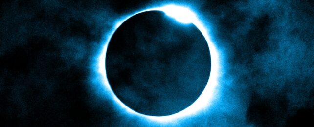 Solar Eclipse In Blue Shade