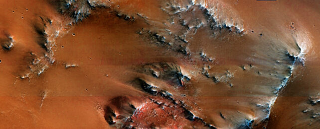 The interior of a crater in Mars's Southern Highlands.