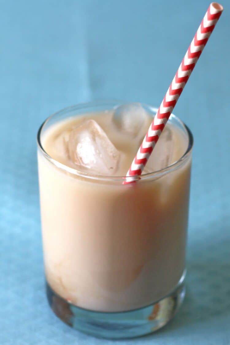 Velvet Hammer drink in rocks glass with ice